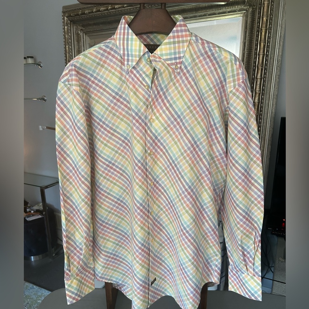 Size Medium Robert Talbott multi coloured button up